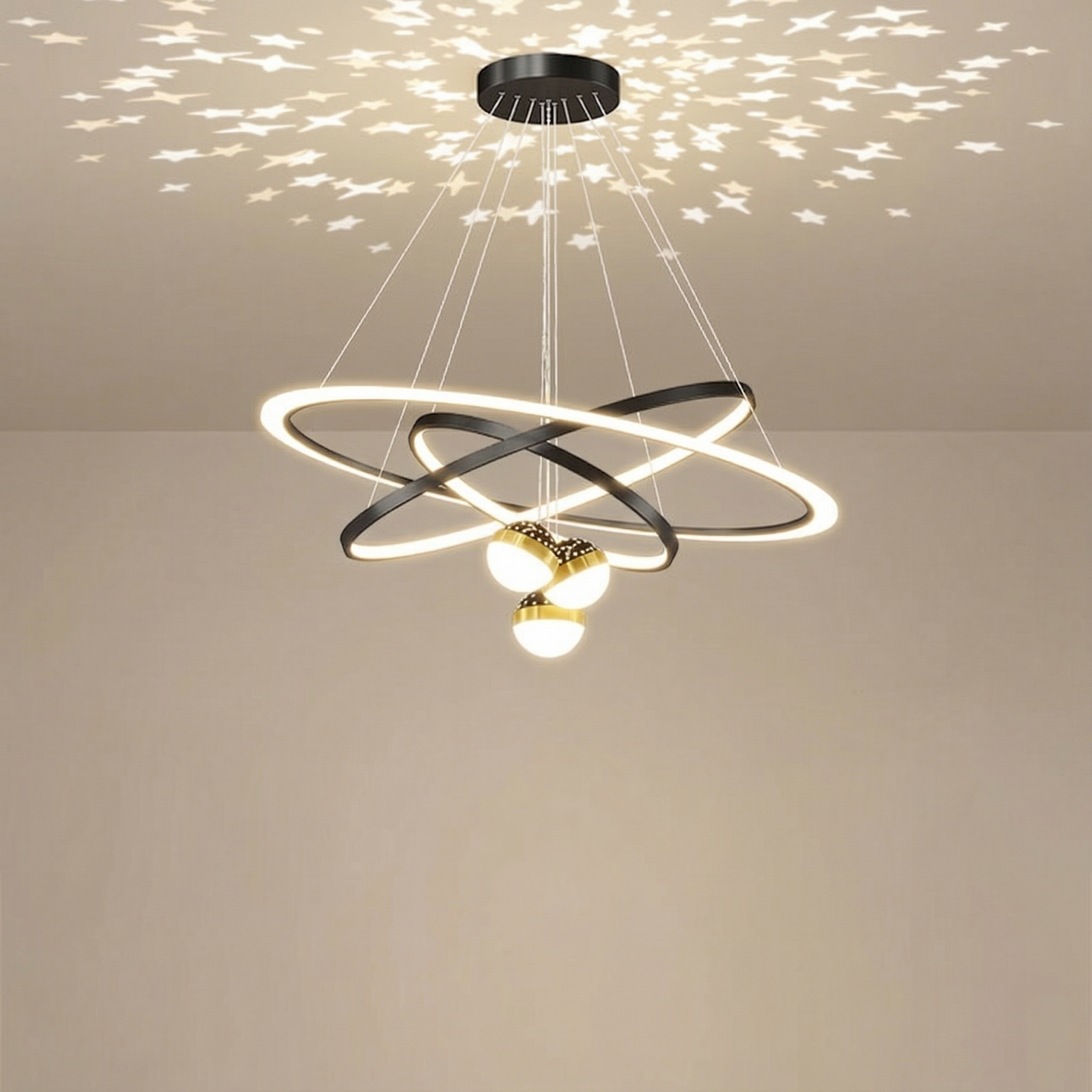 Minimalist LED Ceiling Chandelier for Living Room or Dining Room