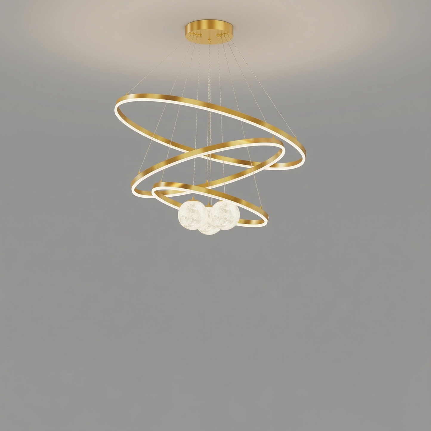 Minimalist LED Ceiling Chandelier for Living Room or Dining Room