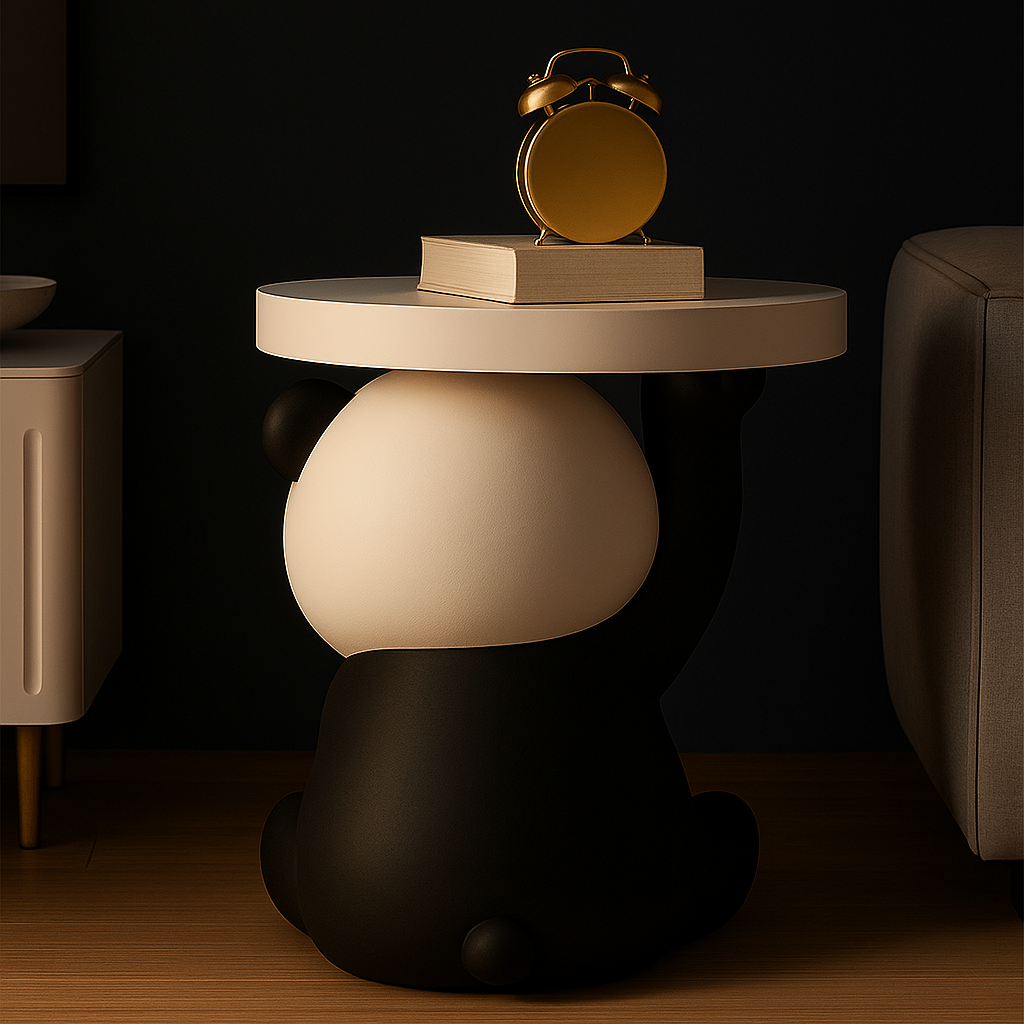 Resin Panda Design Living Room Side Table