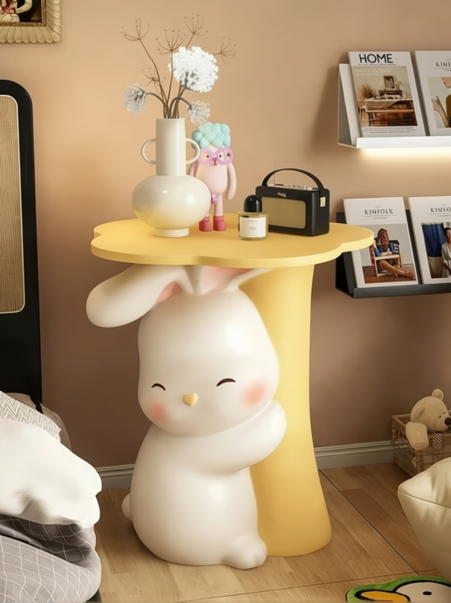 Creative Rabbit Sculpture Coffee Table For Living Room & Modern Homes