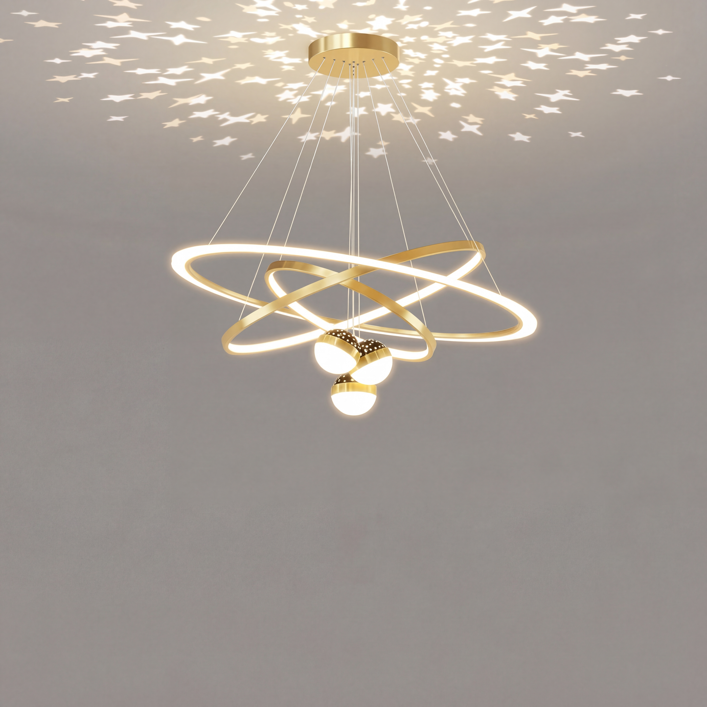 Minimalist LED Ceiling Chandelier for Living Room or Dining Room