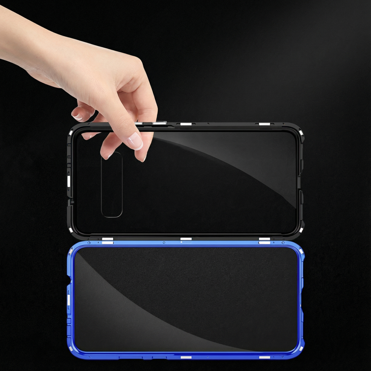 Magnetic Double Sided Case Sleek, Shockproof & Stylish for Samsung Galaxy