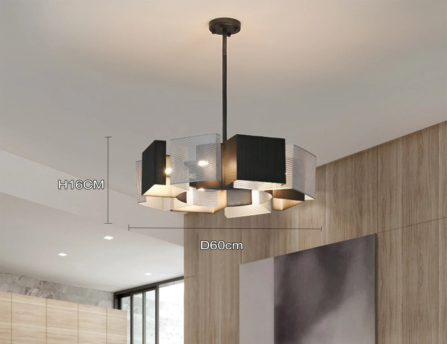 Modern Honeycomb Chandelier Luxury LED Pendant Light for Living Room & Bedroom