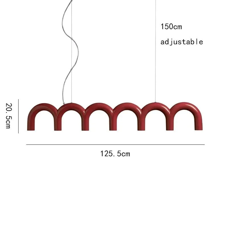 Luxury U-Shaped Chandelier Linear Light for Bedrooms, Kitchens & Luxury Bars