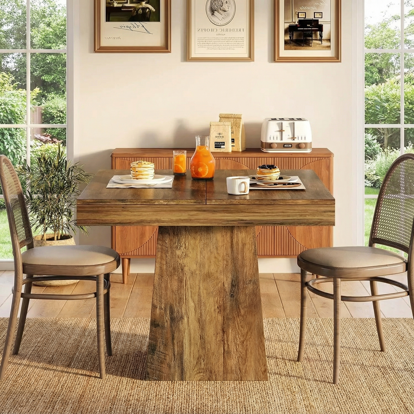 Tribesigns Square Dining Table for Kitchen & Modern Homes
