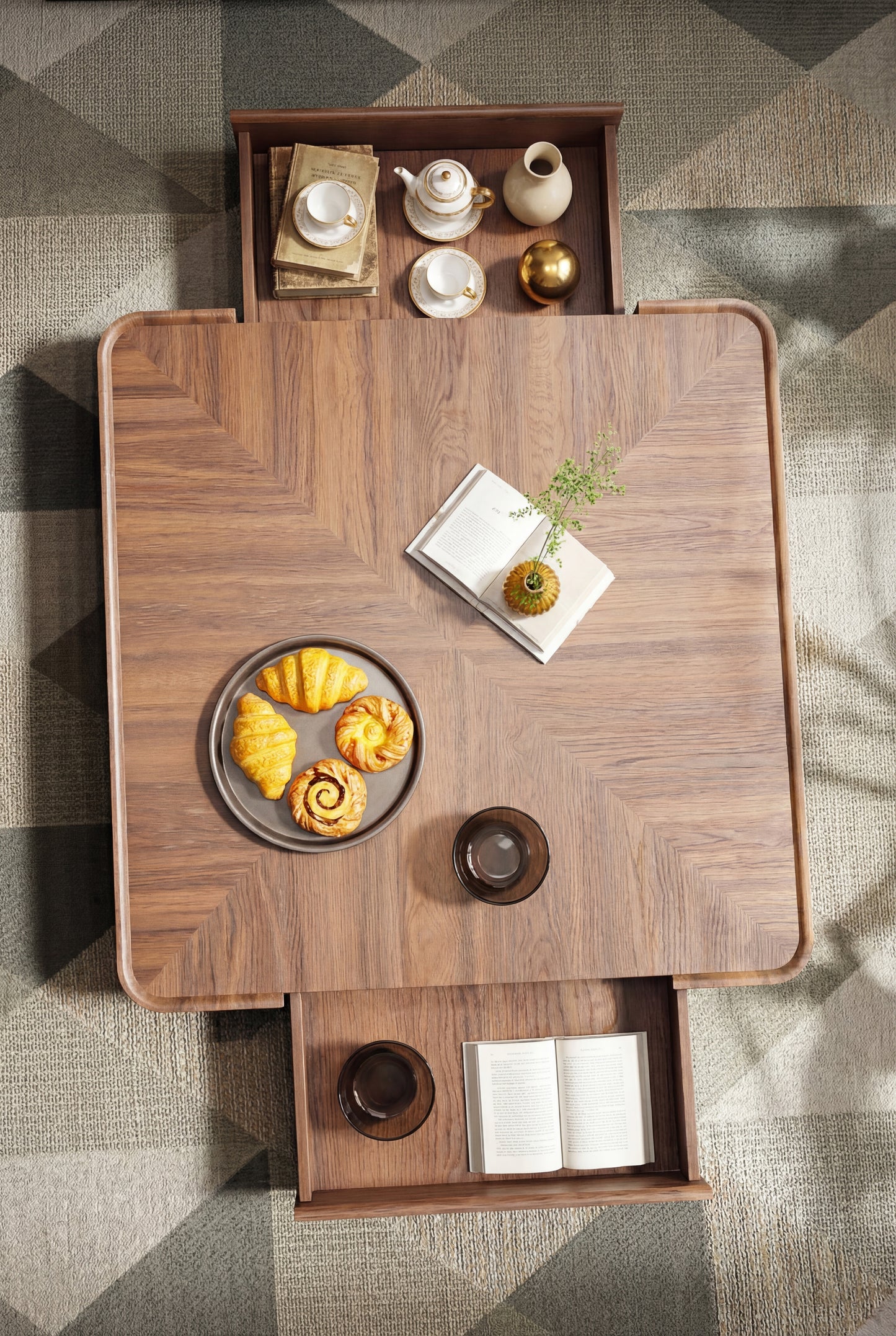 Modern Italian Rectangle Coffee Table  Nordic Decor  for Any Living Room