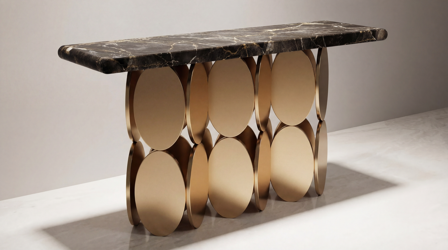 Elegant Nordic Aesthetic Console Table for Living Room & Entryway