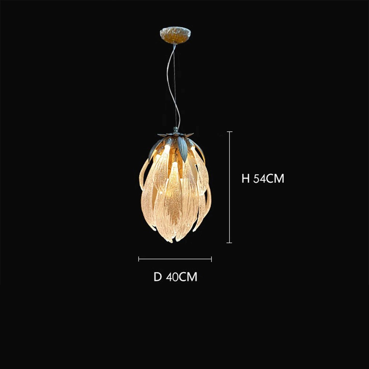 Modern Luxury Dandelion Glass Chandelier Perfect for Living Rooms & Dining Tables
