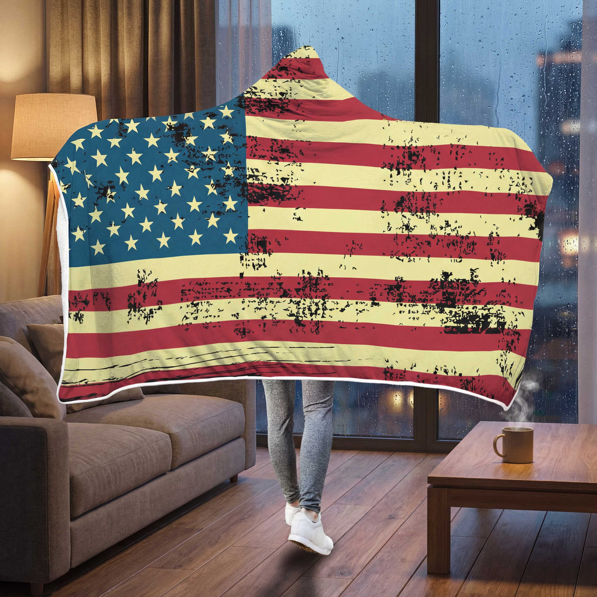 United States Pro Hooded Blanket