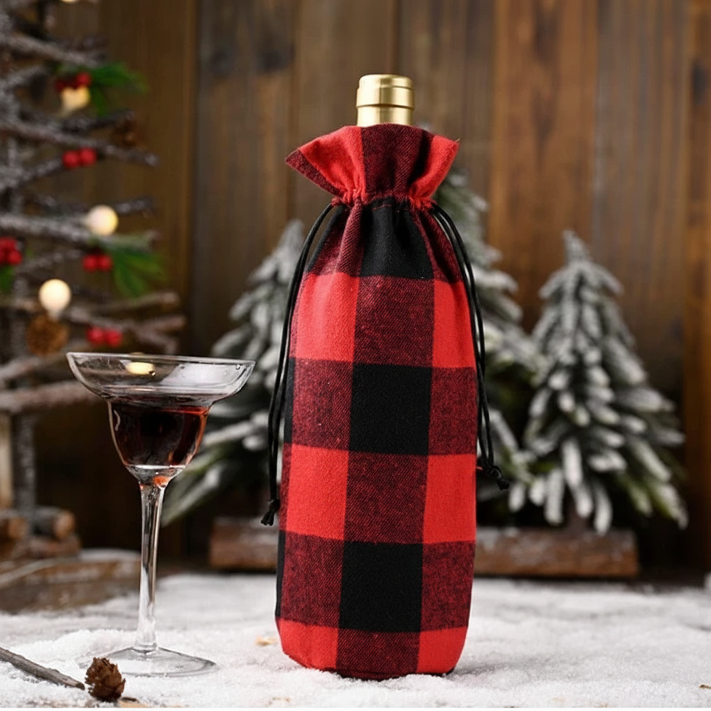 Christmas Wine Bottle Cover Perfect for Parties & Celebrations