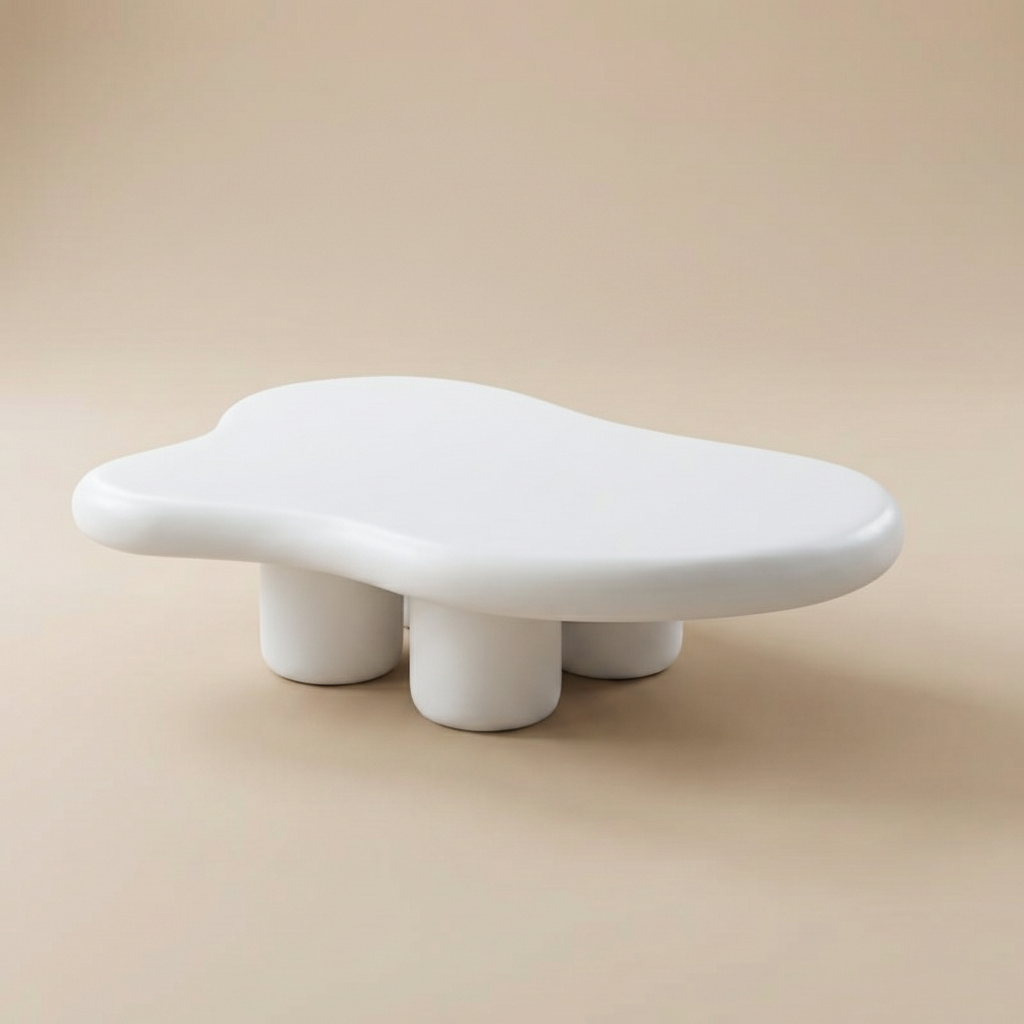 Minimalist Cloud Shaped Tea Table for Living Room
