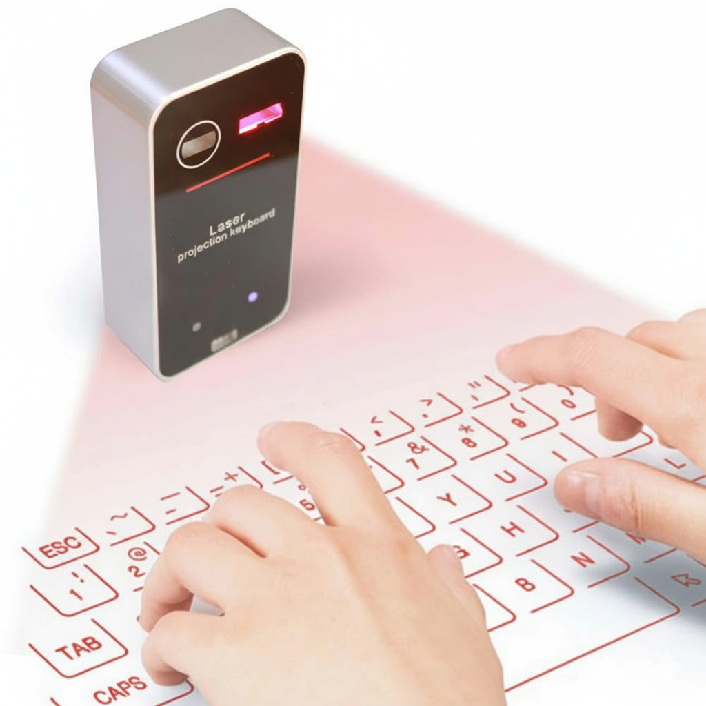Transform Any Flat Surface into Laser Keyboard for Work & Travel