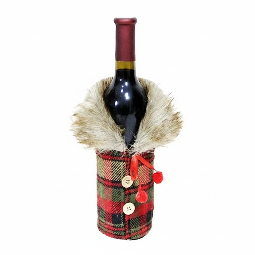 Christmas Wine Bottle Cover Perfect for Parties & Celebrations
