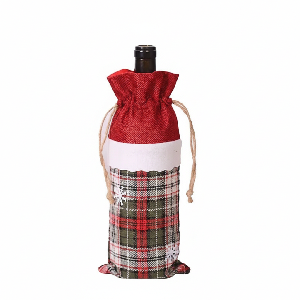 Christmas Wine Bottle Cover Perfect for Parties & Celebrations