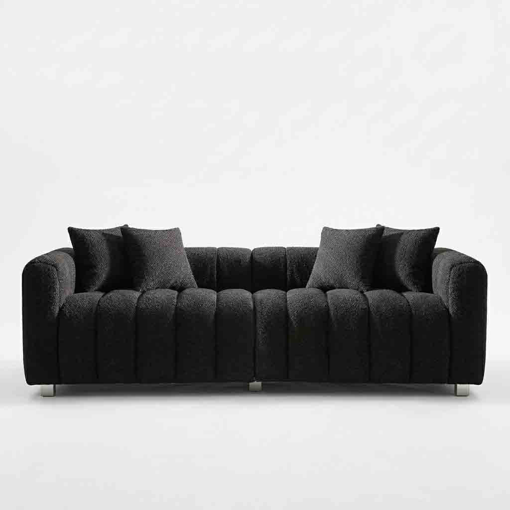 Luxurious Fluffy Boucle Couch Sofa Perfect for Living Rooms or Bedrooms