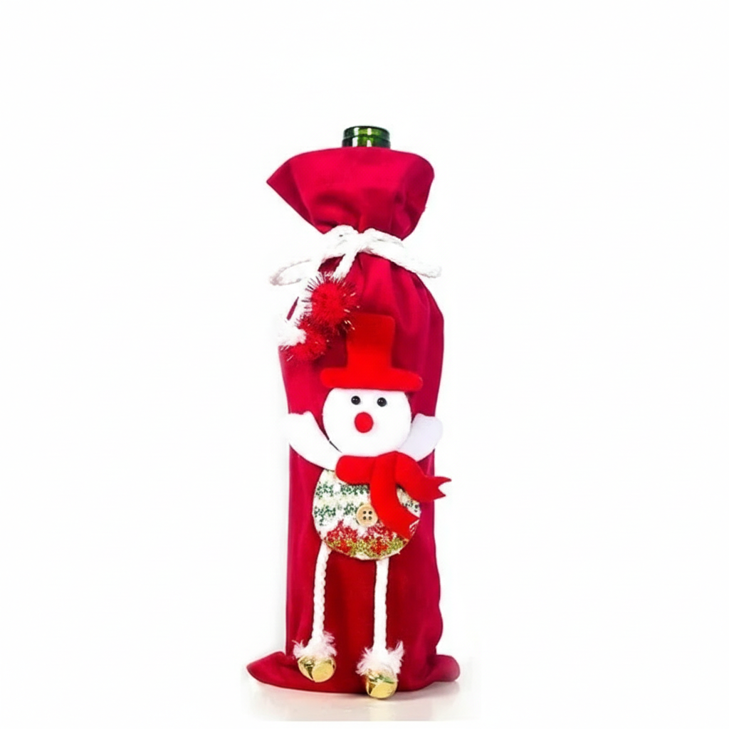 Christmas Wine Bottle Cover Perfect for Parties & Celebrations