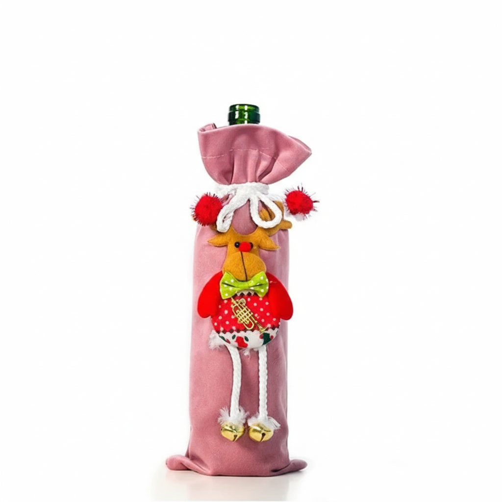 Christmas Wine Bottle Cover Perfect for Parties & Celebrations