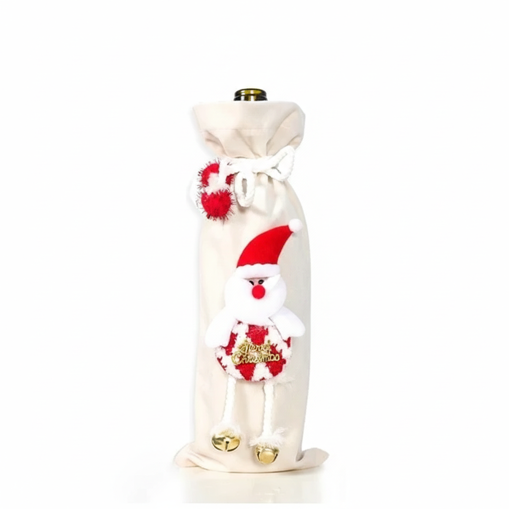 Christmas Wine Bottle Cover Perfect for Parties & Celebrations