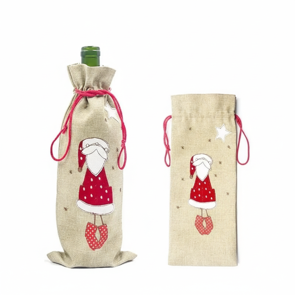 Christmas Wine Bottle Cover Perfect for Parties & Celebrations