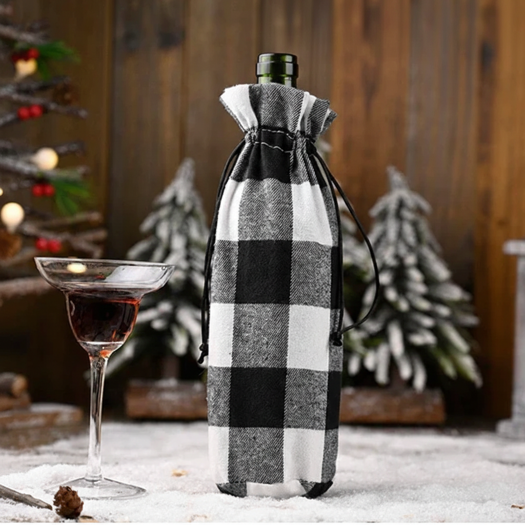 Christmas Wine Bottle Cover Perfect for Parties & Celebrations