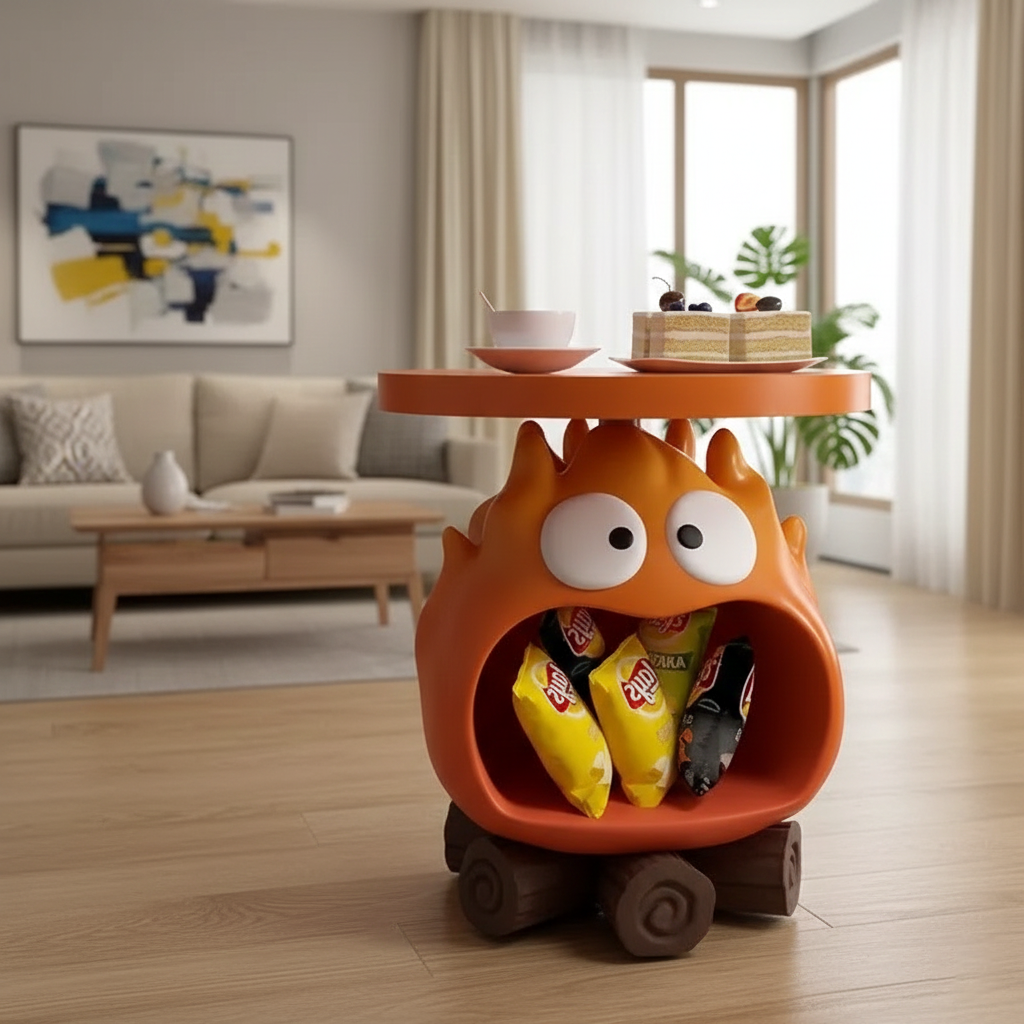 Adorable MOMO Sofa Table with Storage Ornament for Living Room & Home Décor