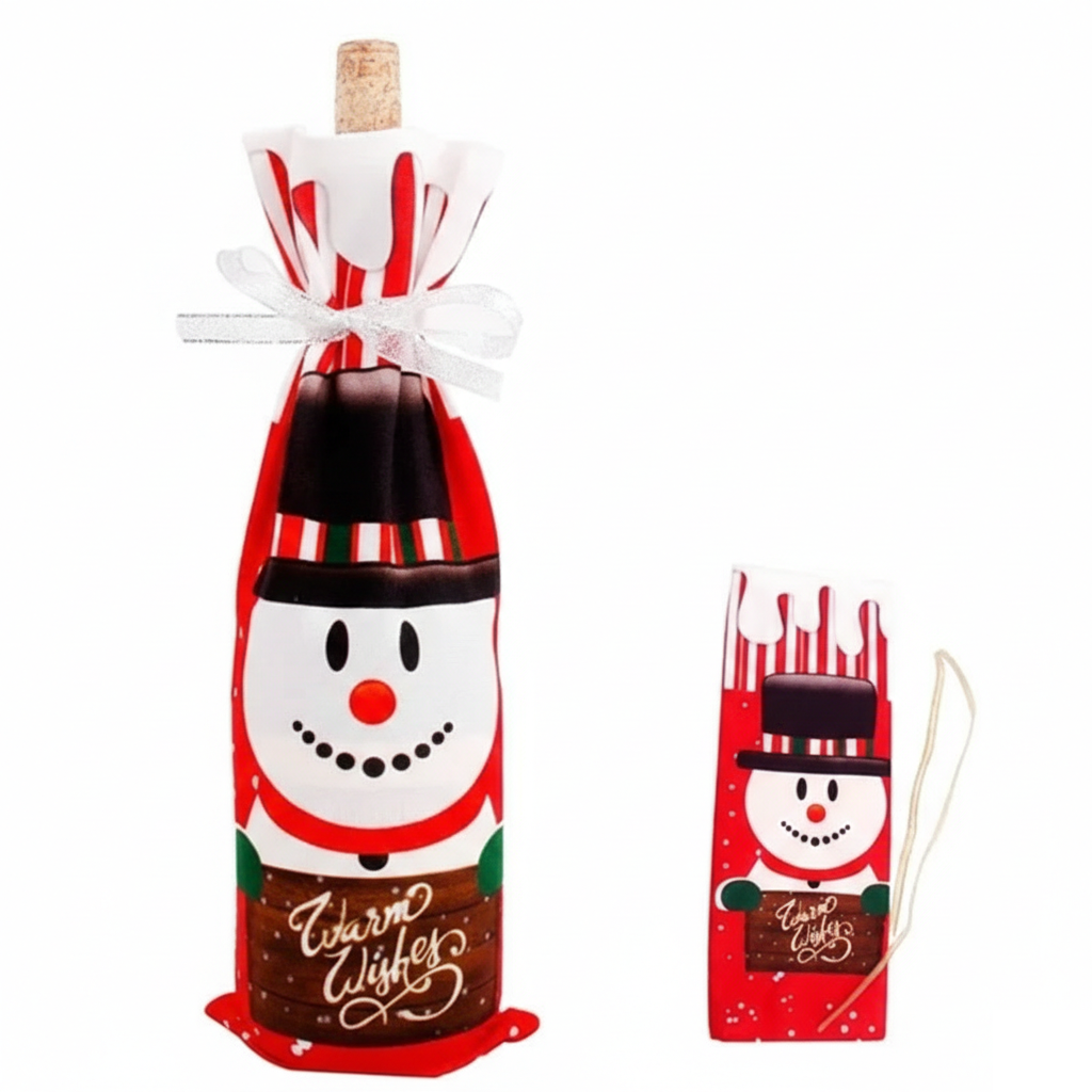 Christmas Wine Bottle Cover Perfect for Parties & Celebrations