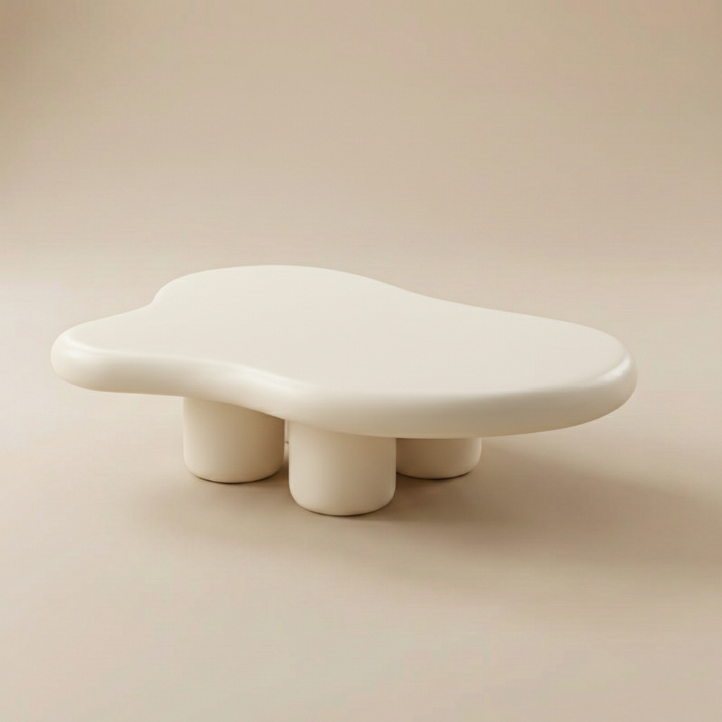 Minimalist Cloud Shaped Tea Table for Living Room