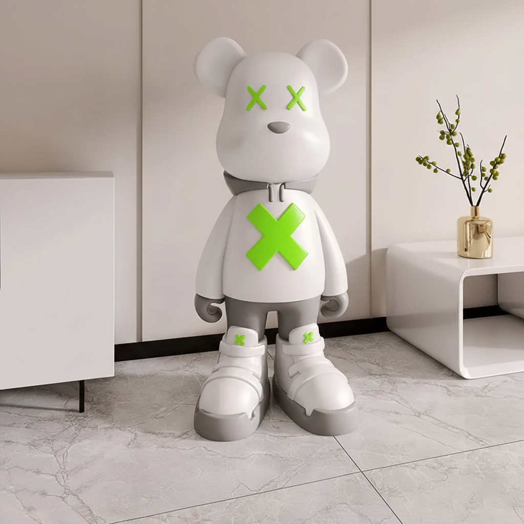 Luxury Resin Sculpture Statue of Violent Bear For Home Decoration