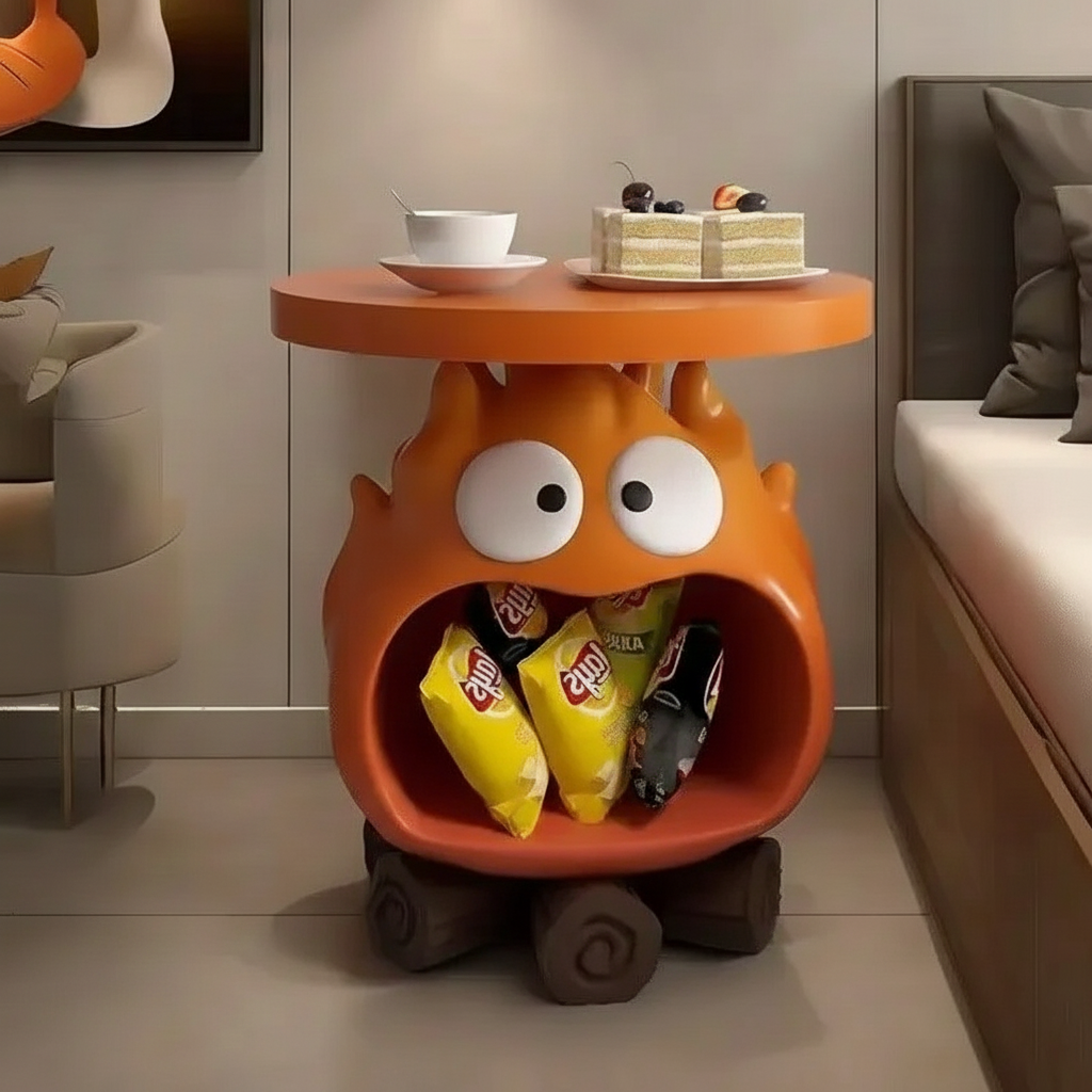 Adorable MOMO Sofa Table with Storage Ornament for Living Room & Home Décor