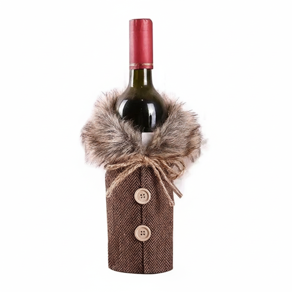 Christmas Wine Bottle Cover Perfect for Parties & Celebrations