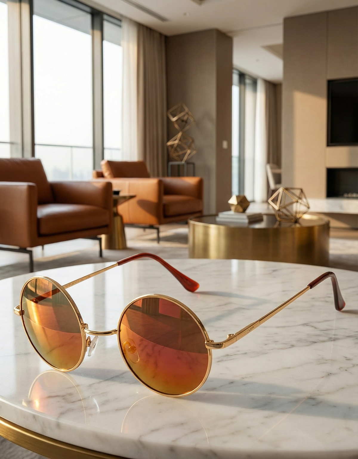 Luxury Round Sunglasses for Men & Women