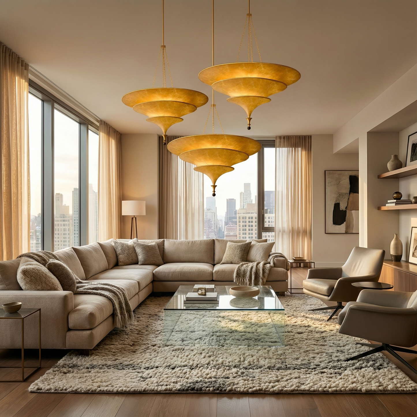 Luxury Wabi Sabi Hanging Lamp for  Bedrooms & Home Décor