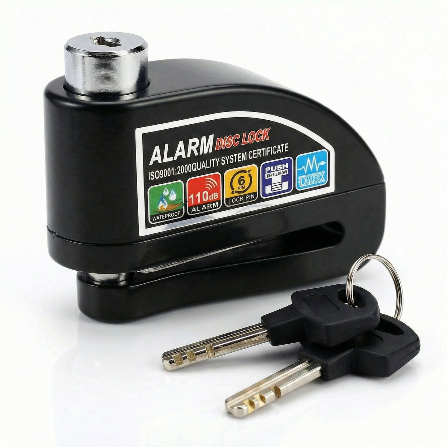 Anti Theft Disc Brake Motorbike Lock with Alarm