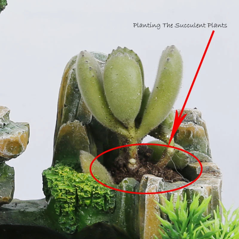 Wealth Feng Shui Flowing Waterfall Fountain with LED Magic