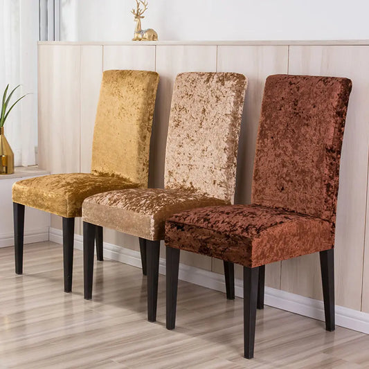 Luxurious Super Soft Velvet Chair Covers: Universal Stretch Slipcovers for Every Occasion!