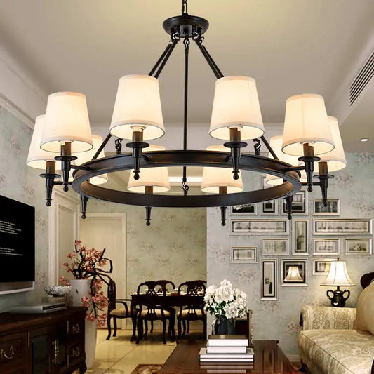 Foyer Lighting with Gorgeous Fabric Lampshades to Transform Your Home