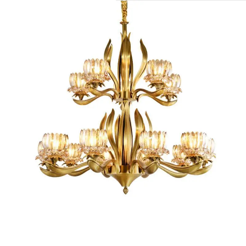 Sophisticated Black Crystal Avize Chandelier for Dining Rooms & Teen Spaces