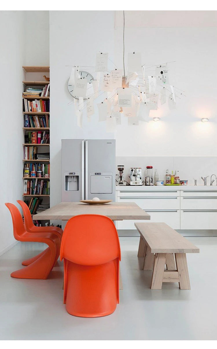 Postmodern Chrome Paper Chandelier for Living Rooms & Bedrooms