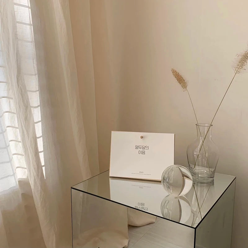 Nordic Light Luxury Mirror Acrylic Living Room Coffee Table