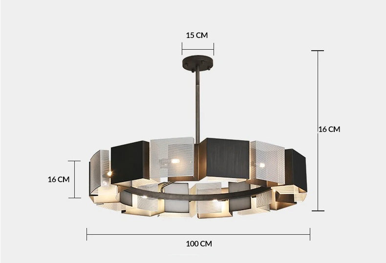 Modern Honeycomb Chandelier Luxury LED Pendant Light for Living Room & Bedroom