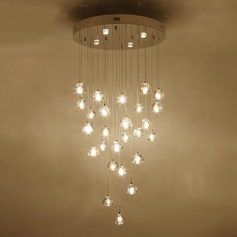 Sophisticated Black Crystal Avize Chandelier for Dining Rooms & Teen Spaces