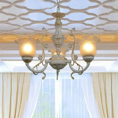 Antique Iron Chandelier Classic Touch for Living Rooms & Bedrooms