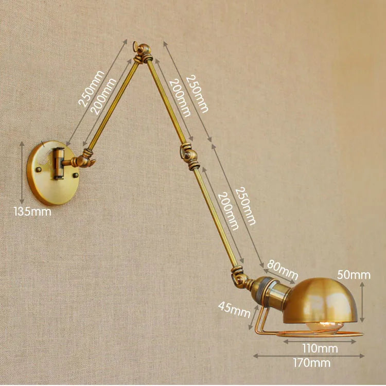 Vintage Iron Chandelier with Soft Cloth Lampshades