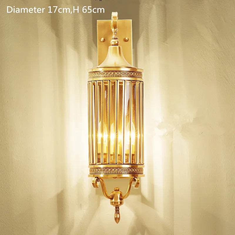 Vintage Iron Chandelier with Soft Cloth Lampshades