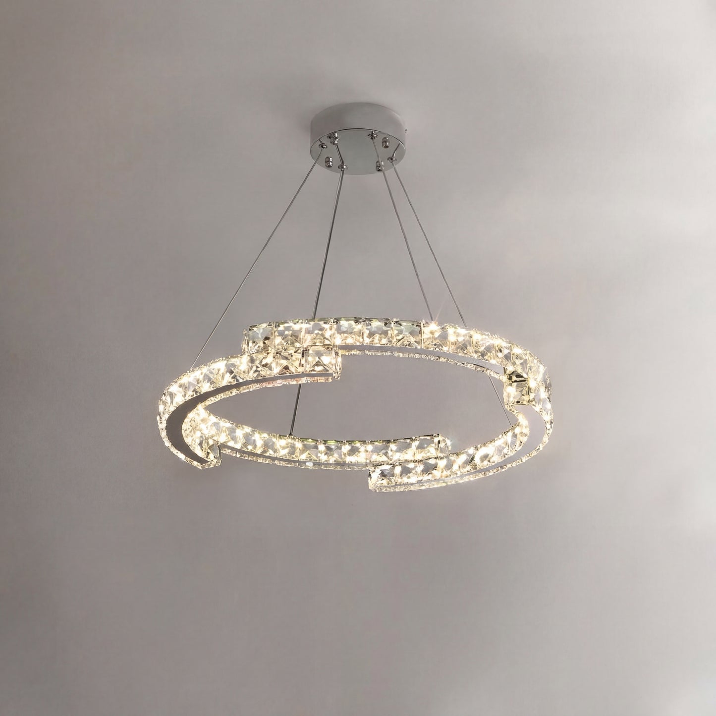 Luxury Crystal Chandelier for Staircase & High Ceiling Homes