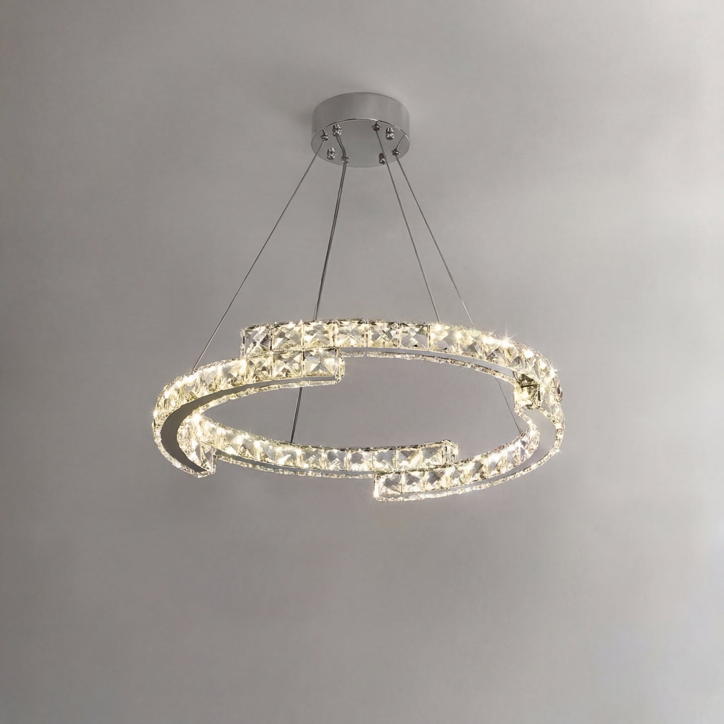 Luxury Crystal Chandelier for Staircase & High Ceiling Homes