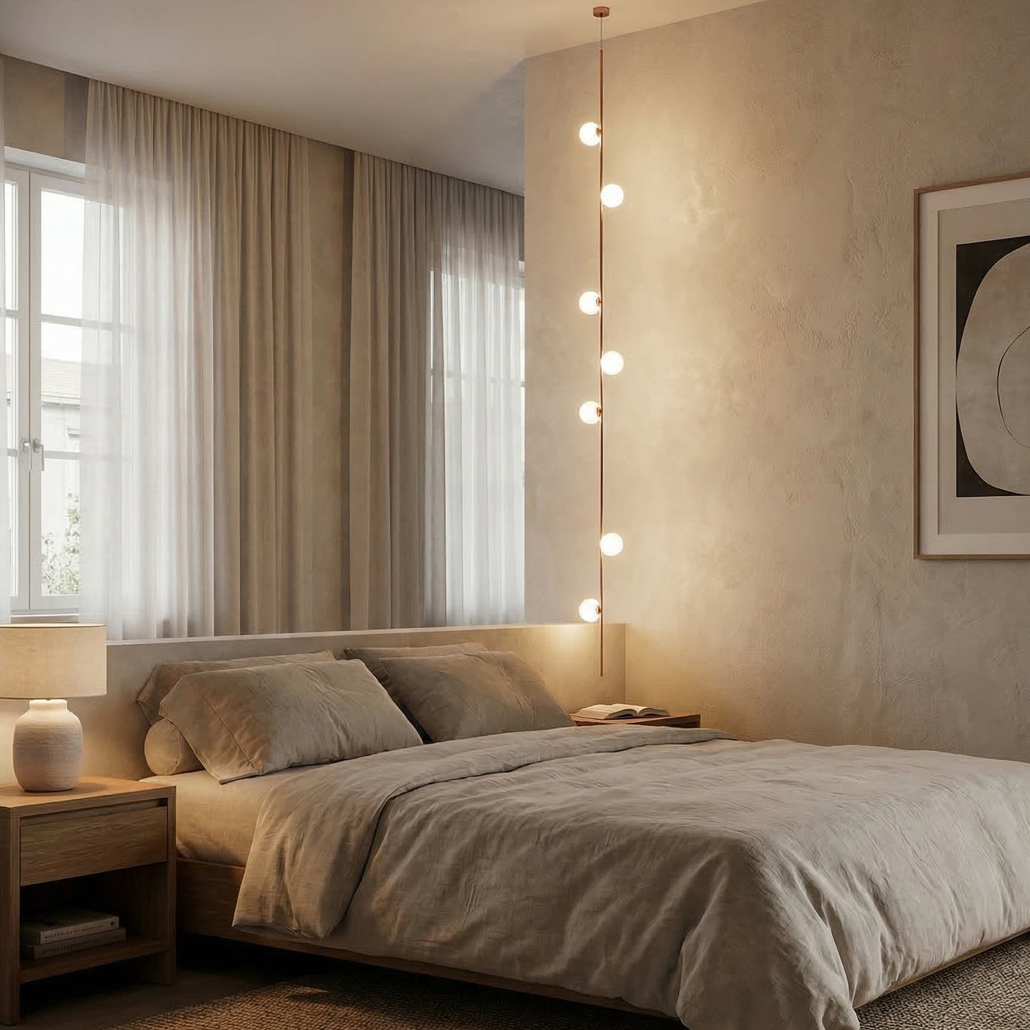 Premium DIY Magic Belt LED Hanging Chandelier Lamp for Home Decor