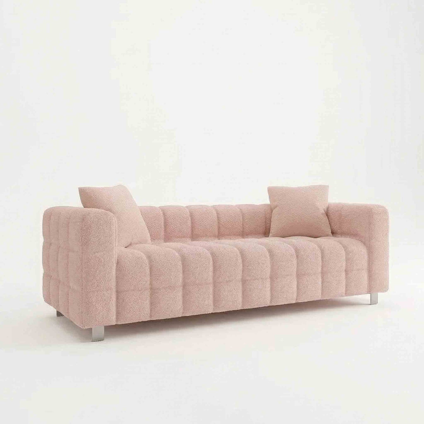 Luxurious Fluffy Boucle Couch Sofa Perfect for Living Rooms or Bedrooms