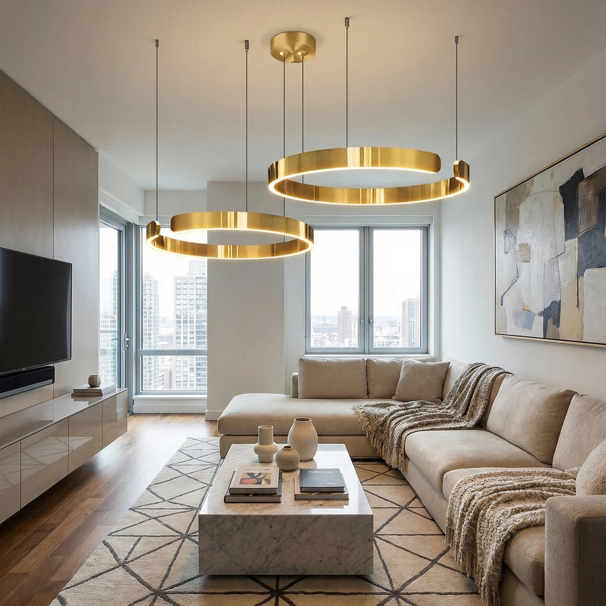 Premium Round Ring Lamp for Living Room