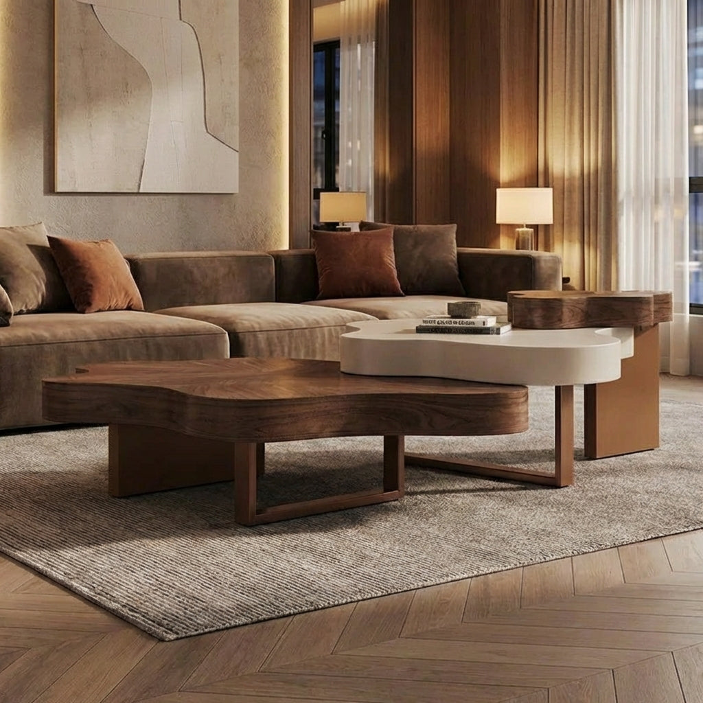 Luxury Italian Rectangle Center Coffee Table for Living Rooms & Home Decor